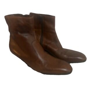 Selby Stormey Butter Soft Leather Ankle Boots Heels Fawn Brown Size 11N Classic